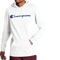 Champion Men's Athletics Middleweight Hoodie For Men White