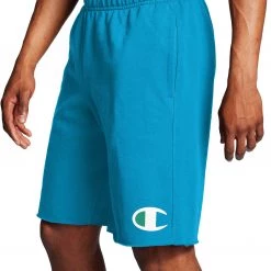 Champion Men's Powerblend Big C Logo Fleece Shorts For Men Deep Blue Water -Champion Shop unnamed file 603