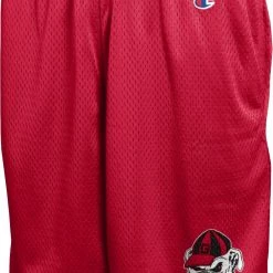 Champion Men's Georgia Bulldogs Red Classic Mesh Shorts For Men