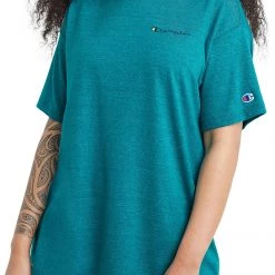 Champion Women's Powerbend Embroidered Script Logo Oversized T-Shirt For Women Urban Lilac
