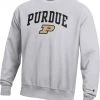 Champion Men's Purdue Boilermakers Grey Reverse Weave Crew Sweatshirt For Men -Champion Shop unnamed file 629