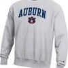 Champion Men's Auburn Tigers Grey Reverse Weave Crew Sweatshirt For Men -Champion Shop unnamed file 631