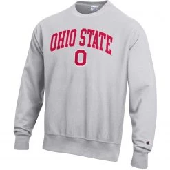 Champion Men's Ohio State Buckeyes Reverse Weave Crew Sweatshirt For Men
