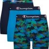 Champion Men's Total Support Pouch Boxer Briefs - 3 Pack For Men Blu Camo Prt/balb Blu/nvy -Champion Shop unnamed file 648