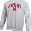Champion Men's Maryland Terrapins Grey Reverse Weave Crew Sweatshirt For Men -Champion Shop unnamed file 652