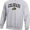 Champion Men's Colorado Buffaloes Grey Reverse Weave Crew Sweatshirt For Men -Champion Shop unnamed file 654