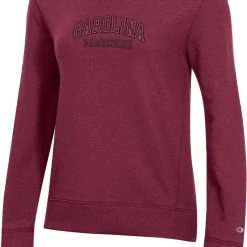 Champion Women's South Carolina Gamecocks Garnet Pullover Crew Sweatshirt For Women