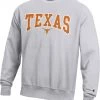 Champion Men's Texas Longhorns Grey Reverse Weave Crew Sweatshirt For Men -Champion Shop unnamed file 676
