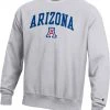 Champion Men's Arizona Wildcats Grey Reverse Weave Crew Sweatshirt For Men -Champion Shop unnamed file 677