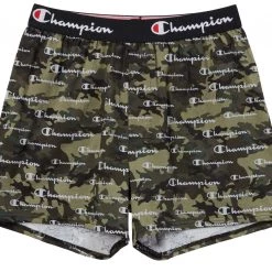 Champion Men's Every Day Cotton Stretch Boxers - 3 Pack For Men Camo Print/blk/grey Hthr