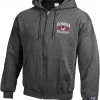 Champion Men's Georgia Bulldogs Grey Powerblend Full-Zip Hoodie For Men -Champion Shop unnamed file 685