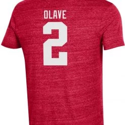 Champion Men's Ohio State Buckeyes Chris Olave #2 Scarlet T-Shirt For Men -Champion Shop unnamed file 694