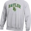 Champion Men's Baylor Bears Grey Reverse Weave Crew Pullover Sweatshirt For Men -Champion Shop unnamed file 695