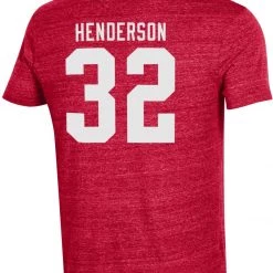 Champion Men's Ohio State Buckeyes TreVeyon Henderson #32 Scarlet T-Shirt For Men -Champion Shop unnamed file 702
