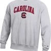 Champion Men's South Carolina Gamecocks Grey Reverse Weave Crew Sweatshirt For Men -Champion Shop unnamed file 703