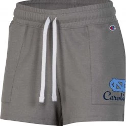 Champion Women's North Carolina Tar Heels Gray French Terry Shorts For Women