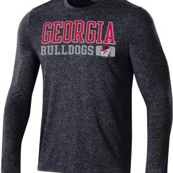 Champion Men's Georgia Bulldogs Field Day Long Sleeve Black T-Shirt For Men