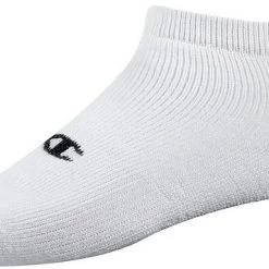 Champion Men's Double Dry Performance Low Cut Socks - 6 Pack For Men White