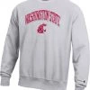 Champion Men's Washington State Cougars Grey Reverse Weave Crew Pullover Sweatshirt For Men -Champion Shop unnamed file 760