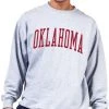 Champion Men's Big & Tall Oklahoma Sooners Grey Reverse Weave Crew Sweatshirt For Men -Champion Shop unnamed file 766
