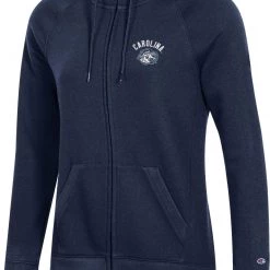 Champion Women's North Carolina Tar Heels Navy University 2.0 Full-Zip Sweatshirt For Women