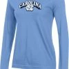 Champion Women's North Carolina Tar Heels Carolina Blue Logo Long-Sleeve T-Shirt For Women -Champion Shop unnamed file 777