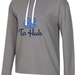 Champion Women's North Carolina Tar Heels Gray French Terry Cropped Pullover Hoodie For Women