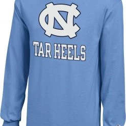 Champion Youth North Carolina Tar Heels Carolina Blue Logo Long-Sleeve T-Shirt For Boys'