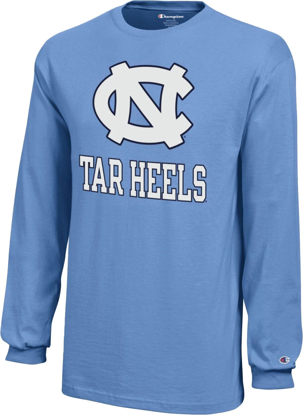 Champion Youth North Carolina Tar Heels Carolina Blue Logo Long-Sleeve T-Shirt For Boys' 3 Champion Youth North Carolina Tar Heels Carolina Blue Logo Long-Sleeve T-Shirt For Boys'