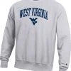 Champion Men's West Virginia Mountaineers Grey Reverse Weave Crew Sweatshirt For Men -Champion Shop unnamed file 788