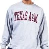 Champion Men's Big & Tall Texas A&M Aggies Grey Reverse Weave Crew Sweatshirt For Men -Champion Shop unnamed file 794