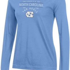 Champion Women's North Carolina Tar Heels Carolina Blue University 2.0 Long Sleeve Shirt For Women