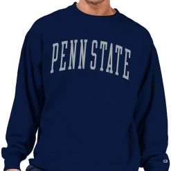 Champion Men's Big & Tall Penn State Nittany Lions Blue Reverse Weave Crew Sweatshirt For Men