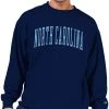 Champion Men's Big & Tall North Carolina Tar Heels Navy Reverse Weave Crew Sweatshirt For Men