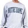 Champion Men's Big & Tall Notre Dame Fighting Irish Grey Reverse Weave Crew Sweatshirt For Men -Champion Shop unnamed file 799