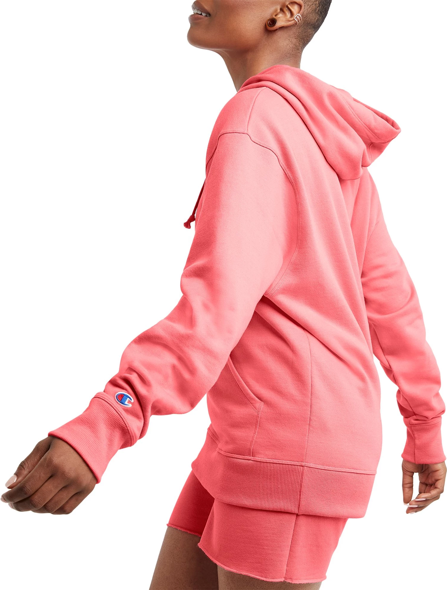 Champion Women's Powerblend Fleece Oversized Hoodie For Women Oxford Gray 5 Champion Women's Powerblend Fleece Oversized Hoodie For Women Oxford Gray - Image 3